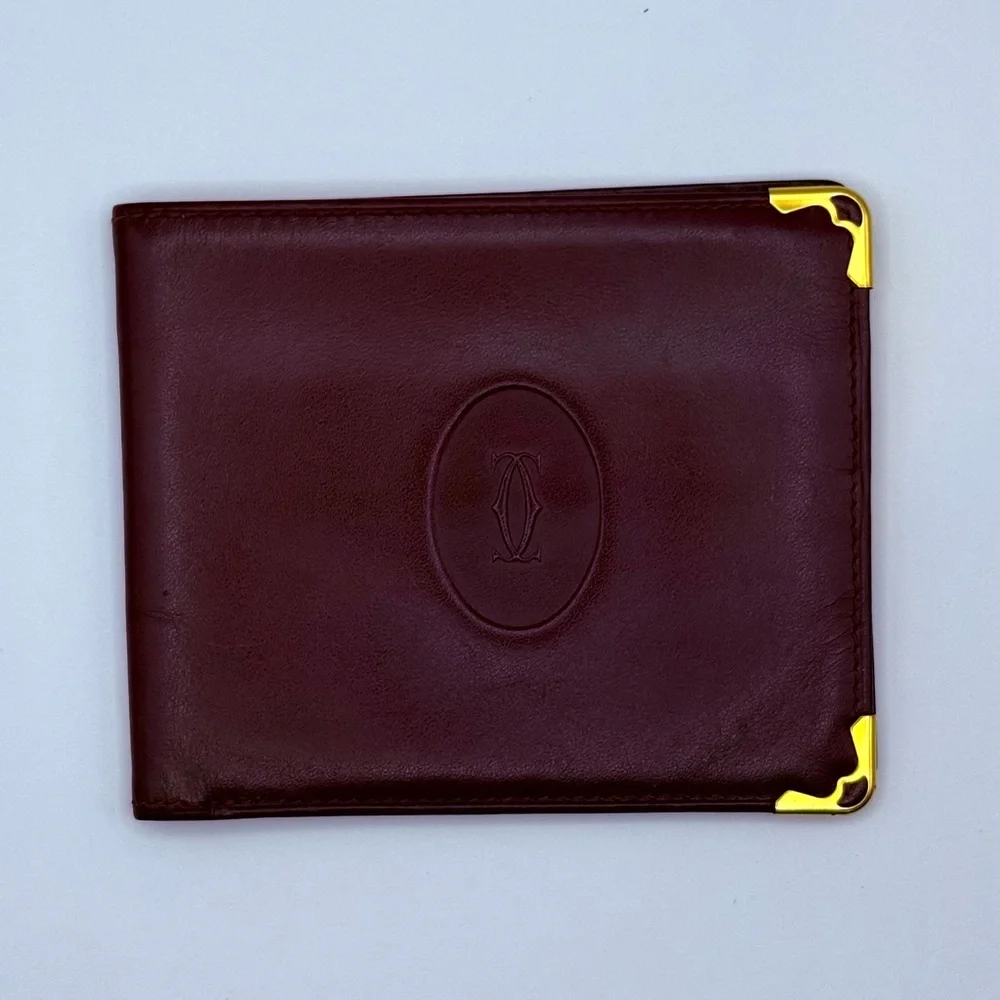 Must de Cartier leather bifold wallet